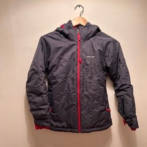 Girls Patagonia Snowbelle insulated winter/ski/snow jacket, smolder blue, L 12